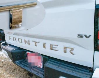 0.3in Raised Tailgate Decals Stickers Insert Letters Compatible with 2022 2023 2024 2025 2026 Nissan Frontier