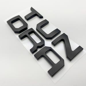 Matte Black Premium 3D Dashboard glovebox glove box letters for 2022-2024 Tundra