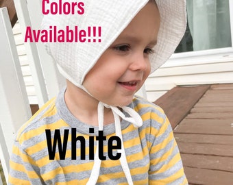 Girls Bonnet Toddler Summer Hat Sun Protection Cap Beach Bonnet Hat