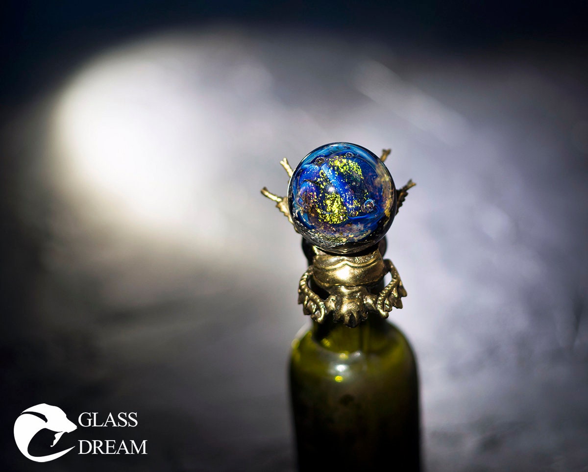 Käfer-Galaxie-Anhänger blauer Käfer Halskette Lampwork | Etsy