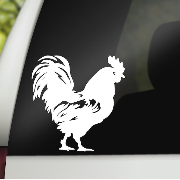 Rooster Decal, Rooster Sticker, Chicken Decal, Farm Animal Decal, Car Decal, Vinyl Decal, Laptop Sticker, Tumbler Sticker