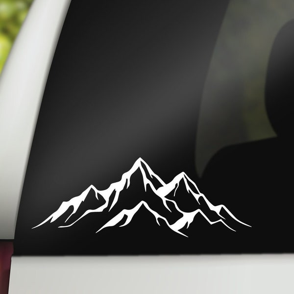 Mountain Range Decal, Mountain Top Decal, Mountain Sticker, Outdoor Decal, Adventure Decal, Nature Decal, Camping Decal, Explore Decal