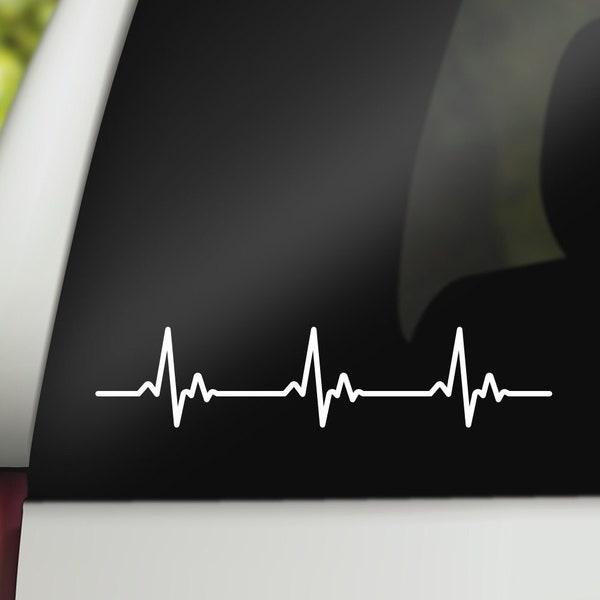 Heartbeat Line Decal, Heartbeat Decal, Heartbeat Sticker, Heart Rate Decal, Nurse, Doctor, Medical Vinyl Decal, Tumbler Decal, Laptop Decal