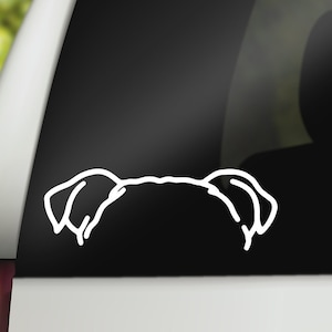 Bulldog Ears Decal, Bulldog Sticker, Bulldog Decal, Bulldog Mom, Bulldog Car Decal, Laptop Decal, Window Decal, Vinyl Decal, Vinyl Sticker