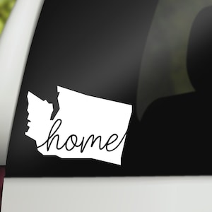 Washington Decal, MANY Colors Available, Washington State Decal, Washington Home Decal, Washington Car Decal, Washington Sticker, WA Decal