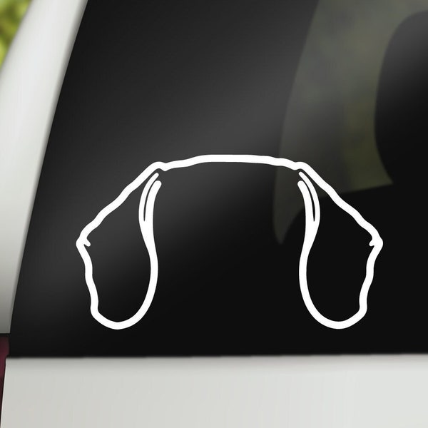 Dachshund Ears Decal, Dachshund Decal, Dachshund Sticker, Dachshund Mom, Dachshund Car Decal, Laptop Decal, Window Decal