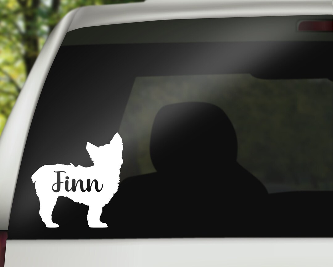 Yorkie Name Decal, Yorkshire Terrier, Yorkie Sticker, Yorkie Decal, Dog