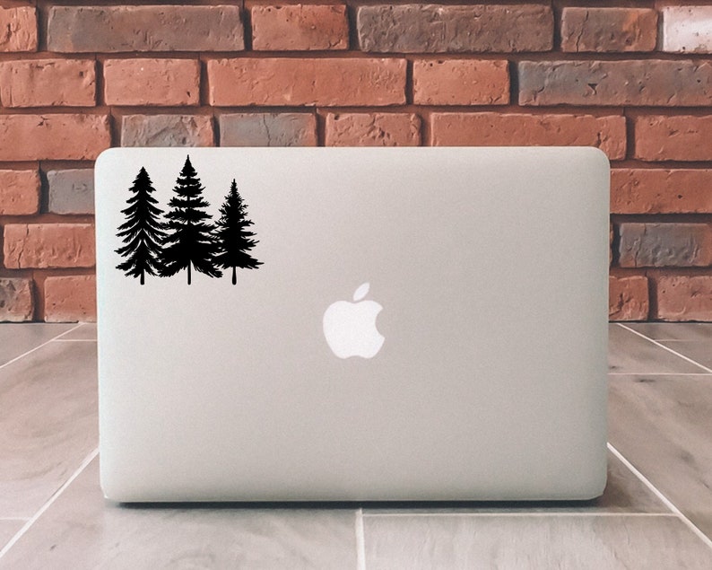 Fir Trees Decal, Fir Trees Vinyl Decal, Tree Vinyl Sticker, Tree Decal, Car Decal, Truck Decal, Window Decal, Nature Camping Vinyl Decal image 2