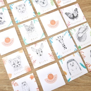 Jeu enfant Memory Animaux