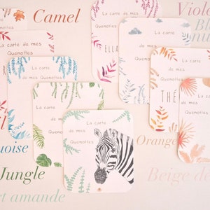 Carte à quenottes, Carte dents bébé, Fait main, Animaux, Guépard, Carte Artisanale, Fait main, Souvenir, Cadeau image 10