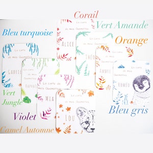 Carte à quenottes, Carte dents bébé, Carte artisanale, Animaux, Hérisson, Souvenir, Cadeau, Noël image 7