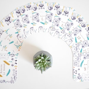 Mijlpaalkaarten, Babymijlpaalkaarten, Geboortekaart, Handgemaakte kaart, Babykaart, Babyshower, Dieren