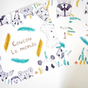 Cartes étapes , Cartes étapes bébé , Carte naissance , Carte fait main , Carte bébé , Baby shower, Animaux