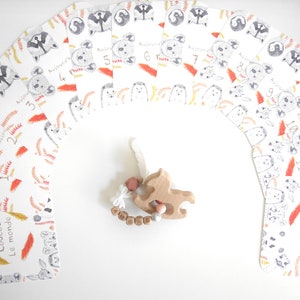 Mijlpaalkaarten, Babymijlpaalkaarten, Geboortekaart, Handgemaakte kaart, Babykaart, Babyshower, Dieren