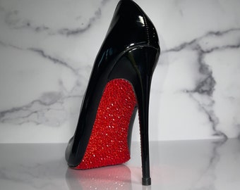 Crystal Red Bottoms Stiletto Pumps Formal Party Prom -  India