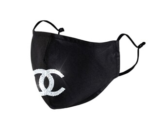 Bling Face Mask With Filter Etsy