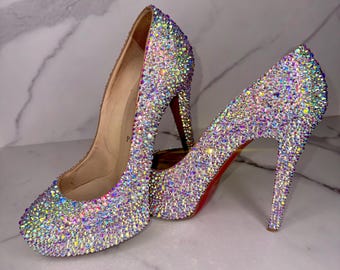 Crystal Finished Christian Louboutin – Authentic Sustainable Fashion