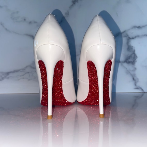 Crystal Red Stiletto Pumps Party Y2K US - Etsy Sweden