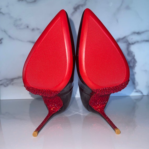 Red Glitter Sole Shoes High Heel Pumps Party Heels Prom Pumps -  Canada
