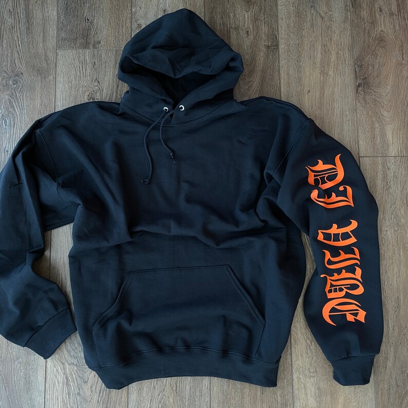 Custom Graphic Hoodie With Name on Arm Sizes S to XXL Add Etsy