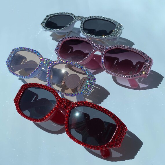 AB Crystal Sunglasses Rhinestone Festival Sunglasses, AB Crystal Rave Goggles  main image 3