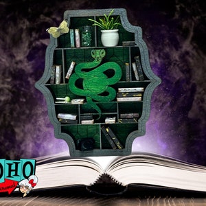 Wizard Miniature Bookshelf - Miniature Bookshelf - Wizard Gift - Book Decor