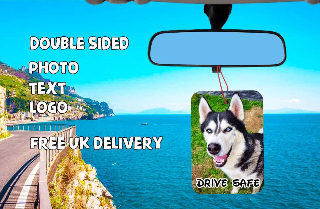 Personalised CAR Photo Air FRESHENER Rectangular Custom Text Etsy UK