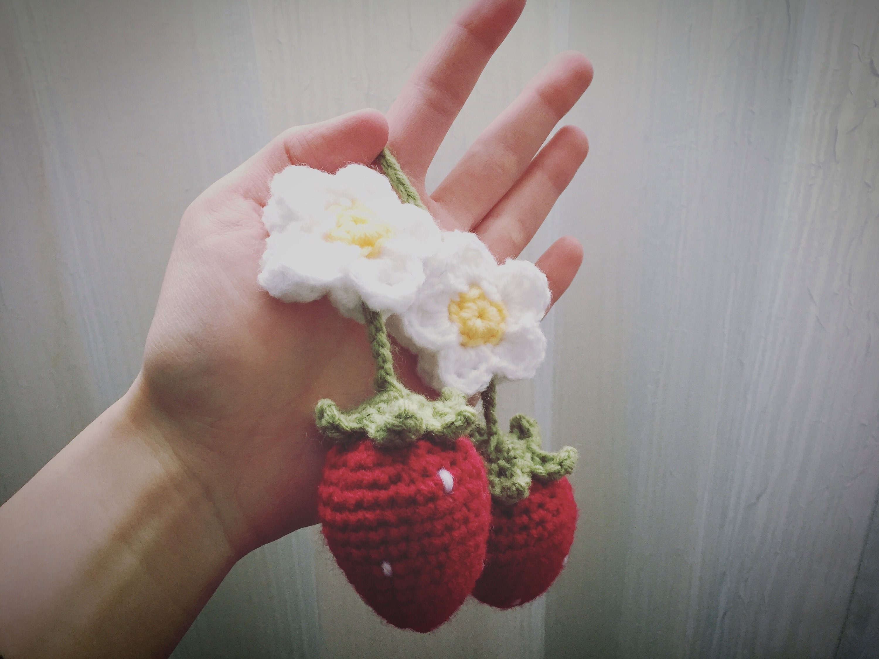 Strawberry Car Dangle/air Freshener CROCHET PATTERN Etsy