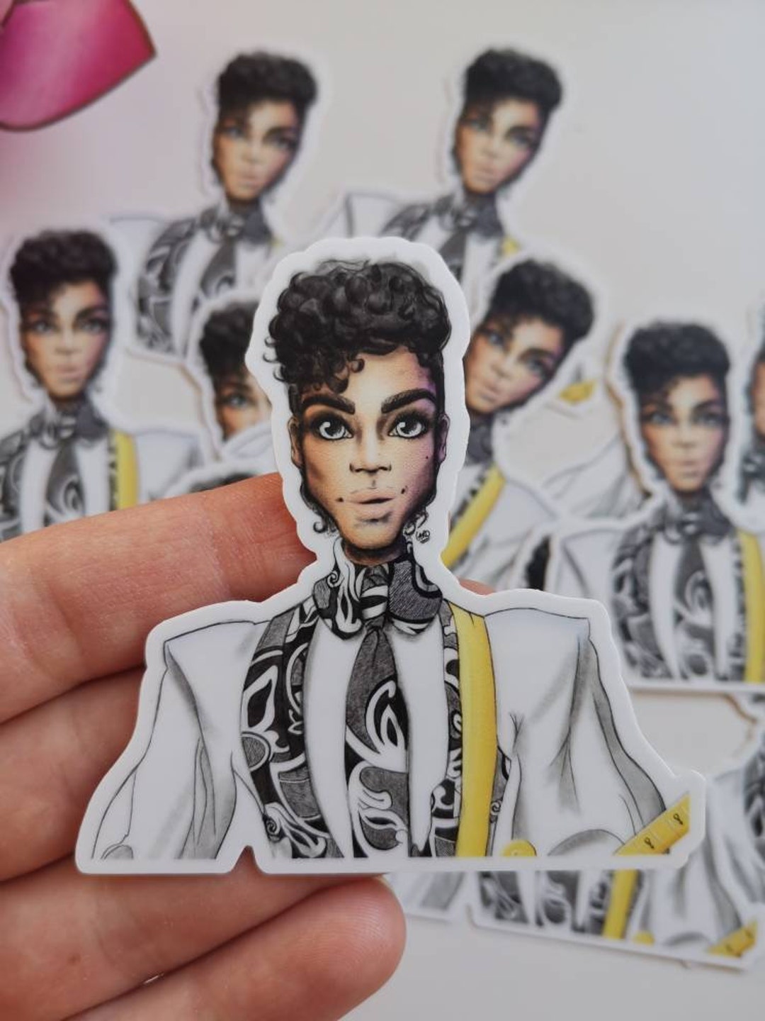Lila Sticker, Musik Legende Portrait, Icon Portrait, - Etsy