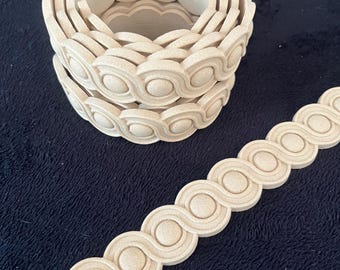 Heat Bendable Wood Trim – Flexible Decorative Moulding for DIY, Crafts & Furniture Restoration – Deco-Curve Design No DC0630, 1 Metre x 30mm