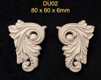 Heat Bendable Wood Trim – Flexible Decorative Moulding for DIY, Crafts & Furniture Restoration            Deco-Curve Design DU02 80mm x 60mm