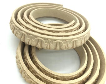 Wärmebiegbare Holzleiste, flexible Zierleiste für Heimwerkerprojekte, Bastelarbeiten und Möbelrestaurierung, Deco-Curve Design DC1400 – 25 mm, 20 mm, 15 mm