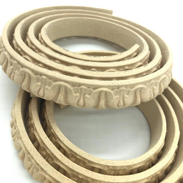 Heat Bendable Wood Trim,Flexible Decorative Moulding for DIY, Crafts & Furniture Restoration Deco-Curve Design DC1400  - 25 mm, 20mm, 15mm