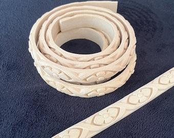 Wärmebiegbare Holzleiste – Flexibles Zierprofil für Heimwerkerprojekte, Bastelarbeiten und Möbelrestaurierung – Deco-Curve Design DC1000, 1 Meter