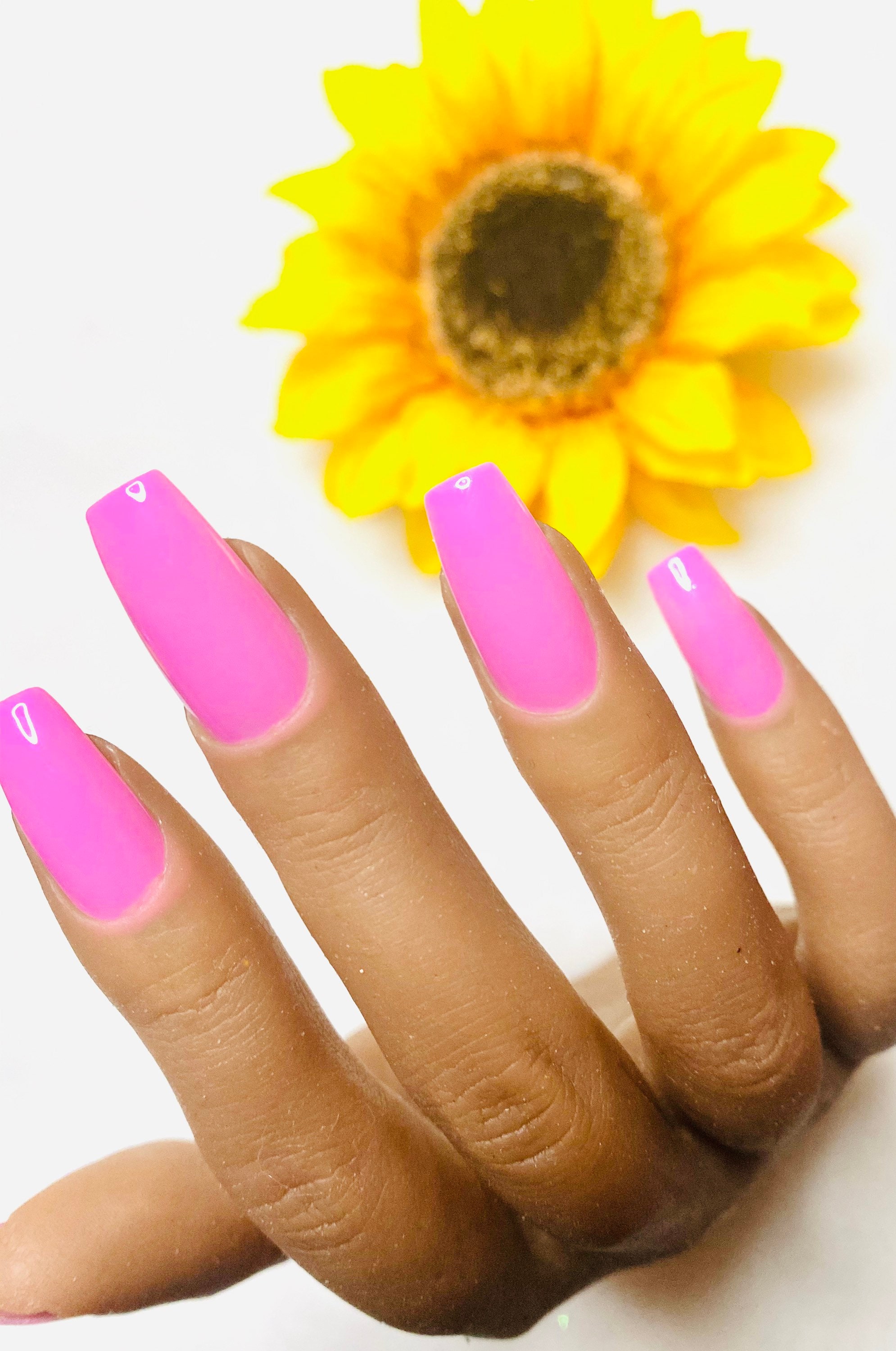Pink press on nails | Etsy