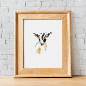 Goat | Watercolor | Farm Animal | Digital Download | Printable