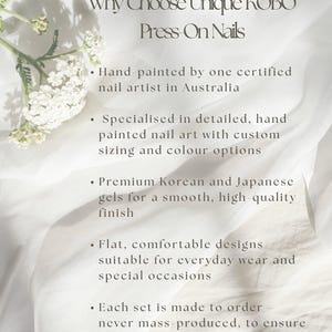 Hand-Painted Character Inspired Press-Ons, Anime Costume Motif Nails, Cosplay Style image 2