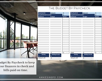 Budget by Paycheck Instant Download
