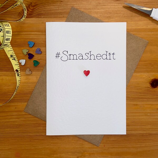 Hashtag Card Etsy UK