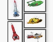 Thunderbirds Watercolour Poster Prints