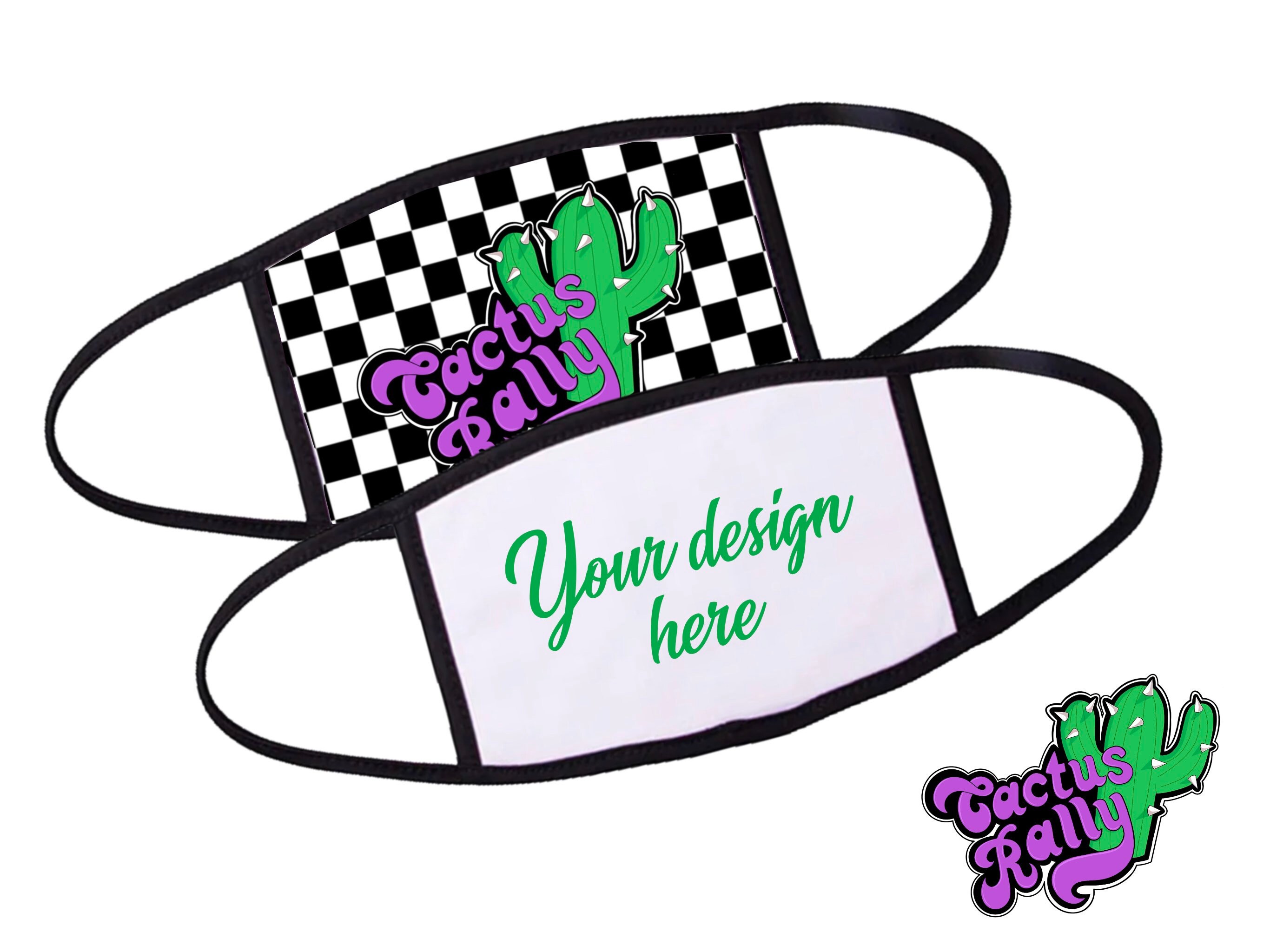 Personalised custom face mask company logo photo Etsy