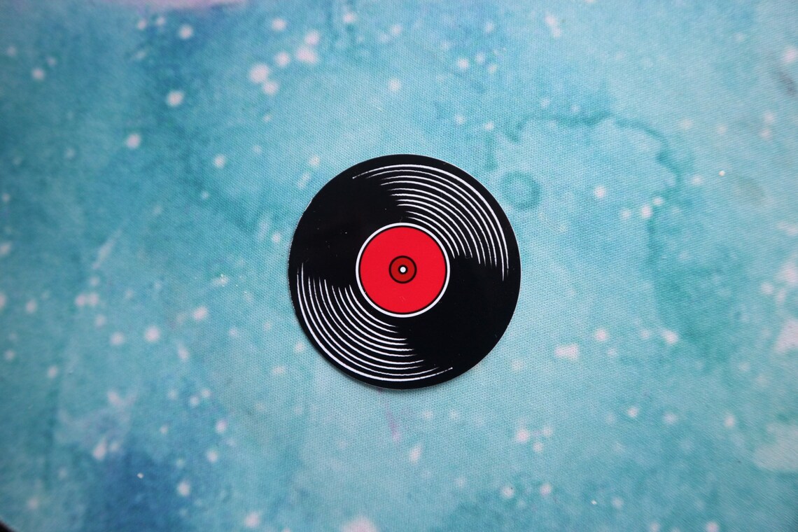 Vinyl Record Sticker Retro Music Vintage Rock & Roll Indie Etsy