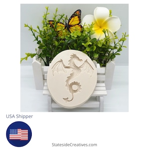 Silicone Dragon Mold, Flying Dragon Mold, Dragon Mold For Epoxy, Dragon Mold For Resin, Dragon Mold For Baking