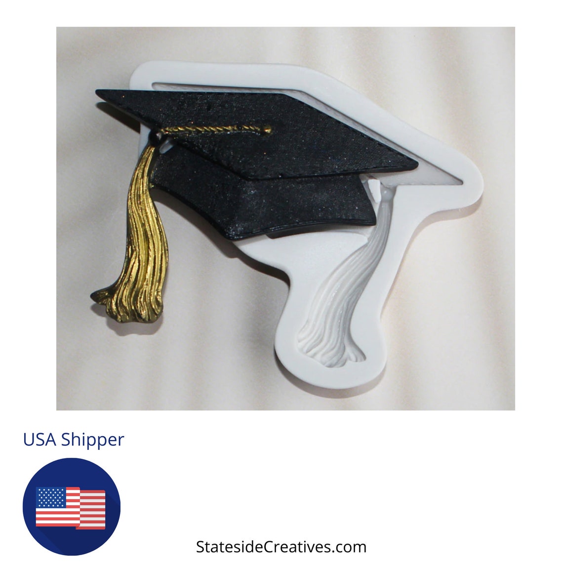 Graduation Silicone Mold Graduation Cap Fondant Sugarcraft Etsy