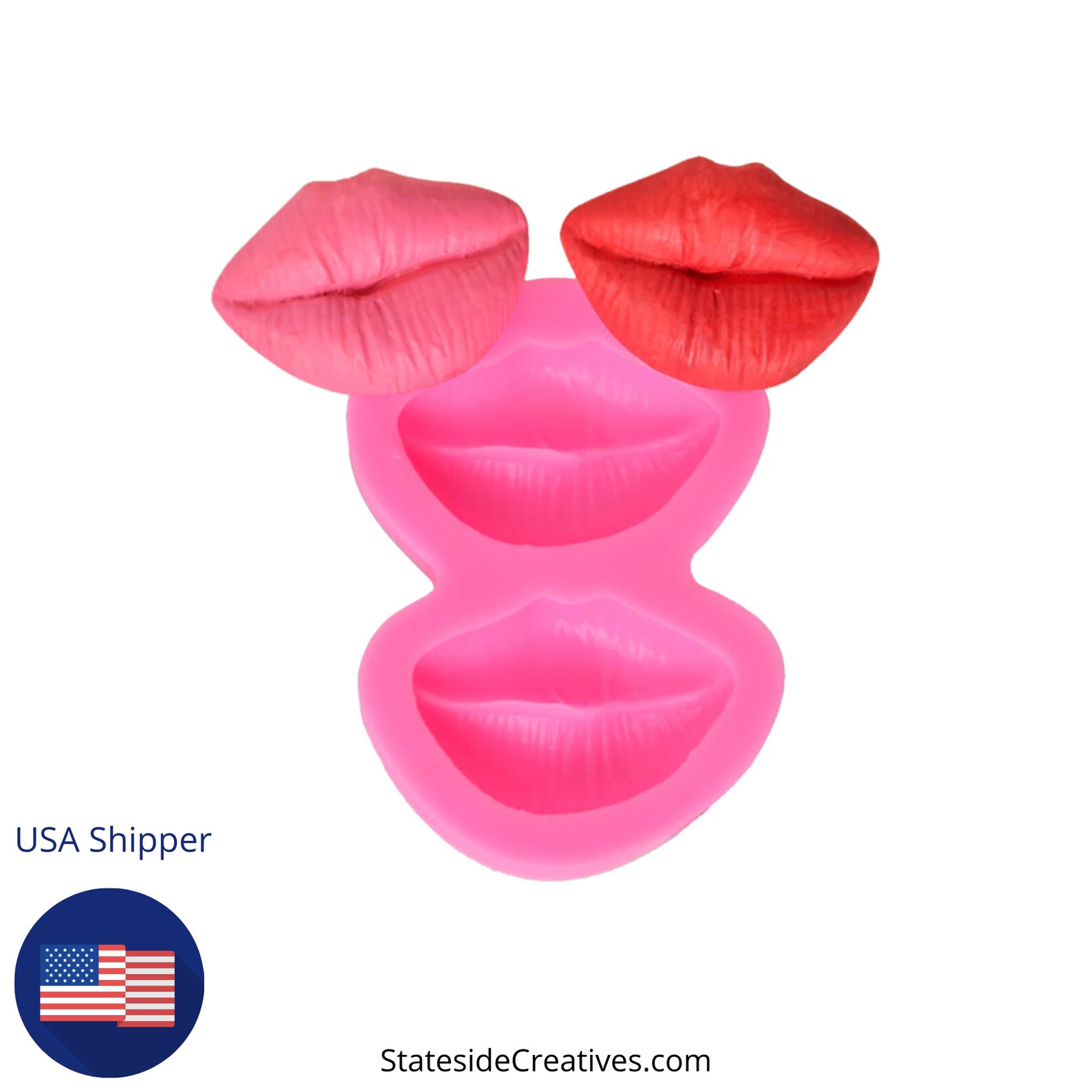 Silicone Lips Mold Kissing Lips Mold Pucker Lips Mold Etsy