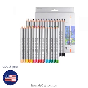 48 or 72 Colored Pencil Set, Fine Art Colored Pencil Set, Premium Colored Pencil Set, Coloring Book Pencil Set