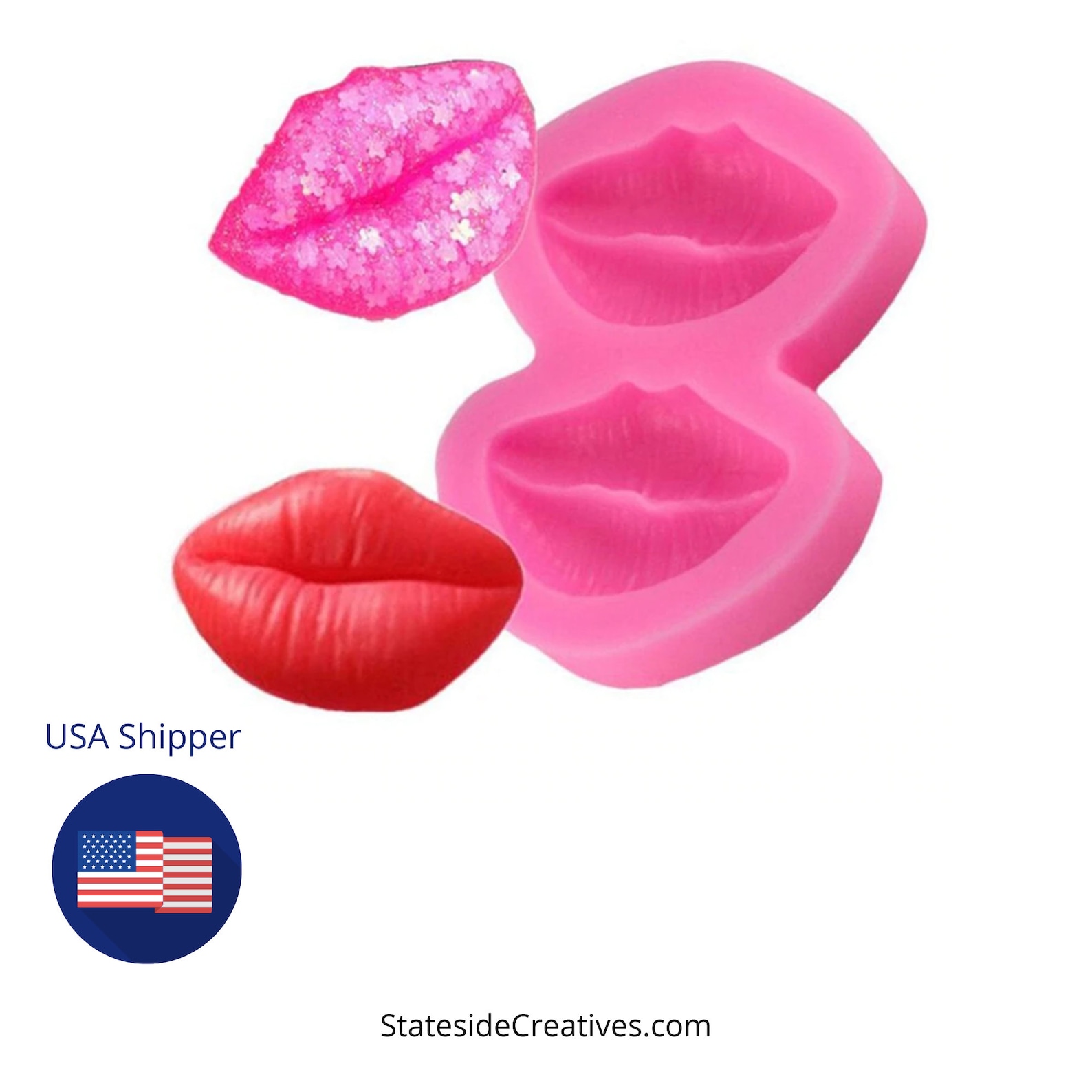 Silicone Lips Mold Kissing Lips Mold Pucker Lips Mold Etsy