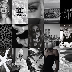 115 foto Stampe DIGITALI, BOUJEE, Elegante, Bianco e Nero, Estetico, Foto, Kit Collage, Decorazione per dormitorio Material Girl Vibe, Boujee, 4x6, 300 DPI