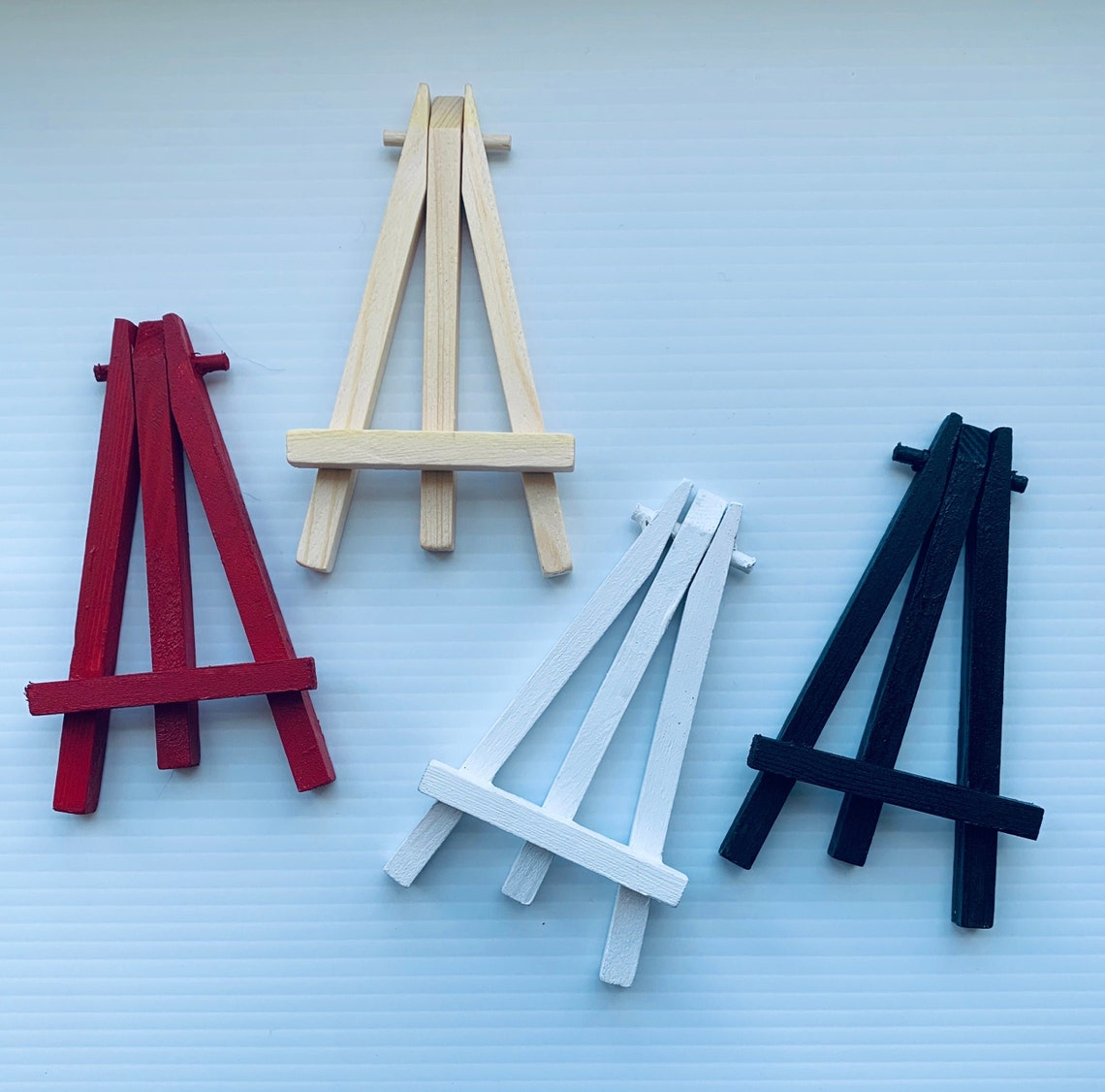 Wood Mini Easels Customizable for Mini Canvases Small Art Etsy