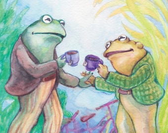 Frosch + Kröte II of Cups langlebiger 4-Zoll-Vinyl-Aufkleber
